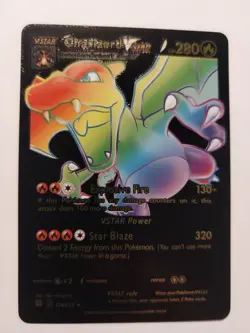 CHARIZARD VSTAR 174/172 BLACK RAINBOW FAN ART POKEMON HOLO NM - Image 1