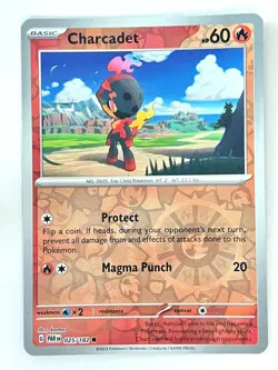 Charcadet 025/182 Reverse Holo Common Paradox Rift Pokemon Pack Fresh Near Mint - Image 1