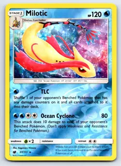 Milotic 27/111 Rare Crimson Invasion Pokemon Reverse Holo NM/M - Image 1