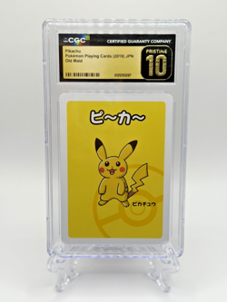 2019 Japanese Pokemon Playing Cards Old Maid Pikachu ~ CGC 10 PRISTINE! - Image 1