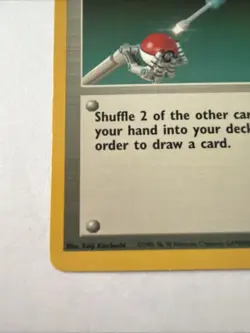 Pokemon Trainer Maintenance 083/102 Base Set Regular Vintage Card LP - Image 2
