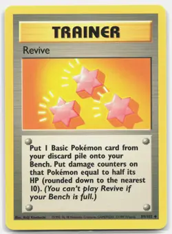 Revive 089/102 Pokemon Base Set *MP* - Image 1