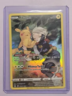 Pikachu Lost Origin TG05/TG30 Swsh11: Trainer Gallery Full Art Holo Rare Pokemon - Image 1