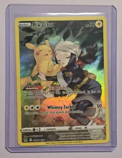 Pikachu Lost Origin TG05/TG30 Swsh11: Trainer Gallery Full Art Holo Rare Pokemon - Image 2