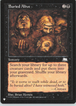 Buried Alive The List Reprints NM - Image 1