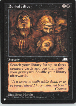 Buried Alive The List Reprints NM - Image 1