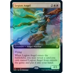 FOIL LEGION ANGEL (EXTENDED ART) X4 Zendikar Rising ZNR Magic MTG MINT CARD - Image 1