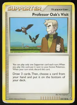 Professor Oak's Visit 122/132 Uncommon Secret Wonders Pokemon Damaged - Image 1