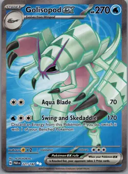 Golisopod ex 221/182 Ultra Rare Paradox Rift Pokemon Near Mint - Image 1