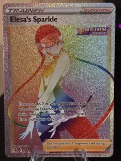 Elesa's Sparkle 275/264 Fusion Strike Rare Rainbow NM Pokemon 2021 - Image 1