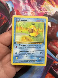 Carte pokemon wizard fossile edition 1 ed1 francais vf fr Psykokwak 53/62 - Image 2
