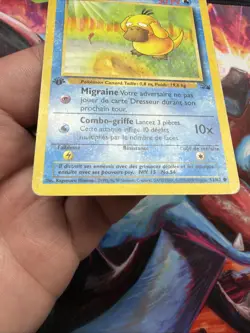 Carte pokemon wizard fossile edition 1 ed1 francais vf fr Psykokwak 53/62 - Image 5