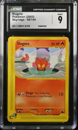 SLUGMA 99/144 SKYRIDGE POKEMON CGC 9 MINT - Image 1