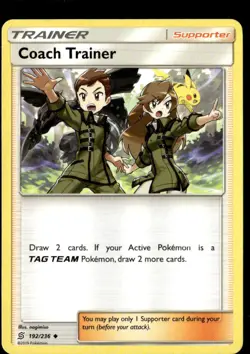 Pokemon Coach Trainer 192/236 Unified Minds Non Holo Uncommon - Image 1