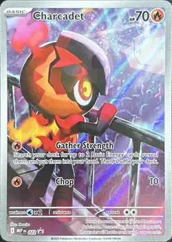 Charcadet 022 Holo ETB Promo Mega Evolution Promo Pokemon Near Mint - Image 1