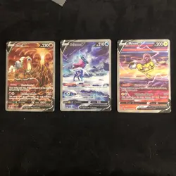 Pokemon Crown Zenith Galarian Gallery Legendary Dogs Entei V Suicune V Raikou V - Image 1