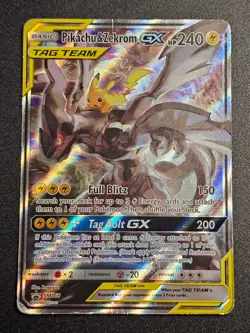 Pokemon TCG - Pikachu & Zekrom GX SM168 - Image 1