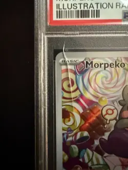 2023 Pokemon Paradox Rift Morpeko 206 IR PSA 10 CRACKED SLAB (see description) - Image 2