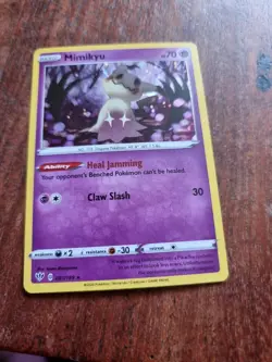 Pokemon Mimikyu 081/189 Darkness Ablaze Cosmic Holo Rare - Image 1
