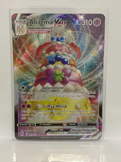 Pokemon TCG: Alcremie VMAX 23/73 Champions Path Ultra Rare Full Art Card NM - Image 1