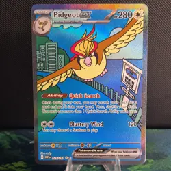 Pokemon Pidgeot ex 225/197 Obsidian Flames SIR Full Art Holo Eng NM-Mint - Image 1