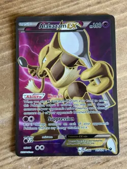 Pokemon TCG Alakazam EX 117/124 XY Fates Collide Full Art Ultra Rare Holo Card - Image 1