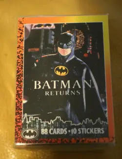 BATMAN RETURNS 1992 TOPPS COMPLETE SET 88 TRADING CARDS + 11 STICKERS - Image 1