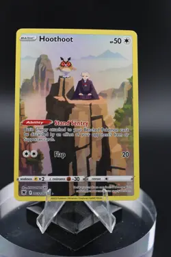 Pokemon TCG: Hoothoot TG12/TG30 (Sword & Shield) Trainer Gallery Full Art, Minty - Image 1