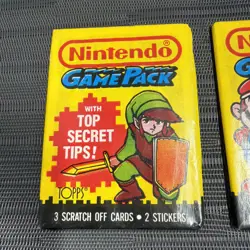 VINTAGE LOT OF 3 1989 TOPPS NINTENDO GAME PACKS SEALED TRADING CARDS - NICE!! - Image 2