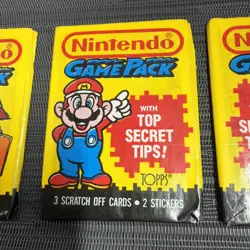 VINTAGE LOT OF 3 1989 TOPPS NINTENDO GAME PACKS SEALED TRADING CARDS - NICE!! - Image 3