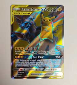 Pikachu & Zekrom GX 162/181 NM Full Art Ultra Rare - Team Up - Pokemon TCG - Image 1