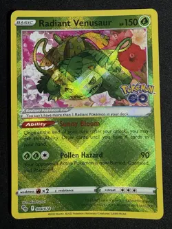 Nintendo Pokemon GO Radiant Holo 3-Card Lot Venusaur/Charizard/Blastoise NM - Image 2