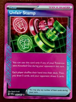 Unfair Stamp 165/167 NM Ace Spec 3 Card Lot Pokemon Trainer - Image 4