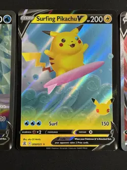 Pokemon Card V Lot PIkachu Palkia Urshifu Full Art Celebrations Promo NM 3 Cards - Image 3