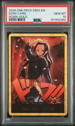 PSA 10 Robin Gold DON!! Card EB03 English One Piece GEM MT 10 Alt Art Rare - Image 1