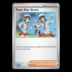 Team Star Grunt 195/197 - Obsidian Flames Pokemon Card - Image 1