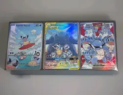 Pokemon Team Up Squirtle Squad 3 Card Set Custom Holofoil Cards Tag Team - Image 1