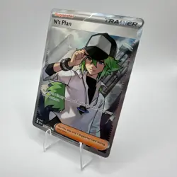 Pokemon N's Plan 163/086 Black Bolt Ultra Rare UR Trainer Holo TCG Card - Image 3
