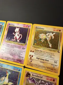 Vintage Pokemon Binder Collection Lot of 12 Holo Cards WOTC Swirls 1999-2000 - Image 4