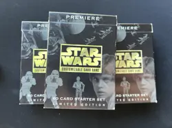 3 Star Wars CCG Premiere Limited Edition Starter Decks (1995) & 230 other cards - Image 1