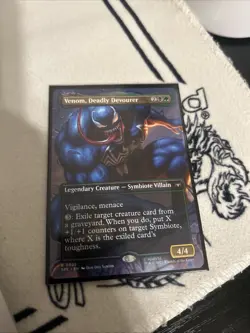 Venom, Deadly Devourer Borderless 22 MTG Marvel's Spider-Man Non-Foil NM/M - Image 1