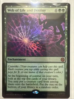 MTG Web of Life and Destiny 0122 Foil (Extended) Marvel's Spider-Man NM SPM - Image 1