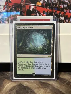 2017 MTG Modern Masters Misty Rainforest NM Magic the Gathering - Image 1