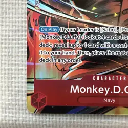 Monkey.D.Garp (Alternate Art) OP13-016 Carrying On His Will Foil - Image 2