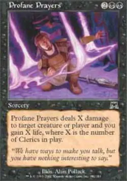 MTG magic cards 1x Profane Prayers - Foil Onslaught NM-Mint, English - Image 1