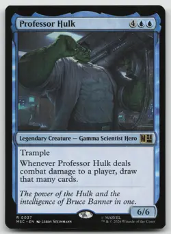 Professor Hulk 37 Rare Commander: Marvel Super Heroes Magic: The Gathering NM - Image 1