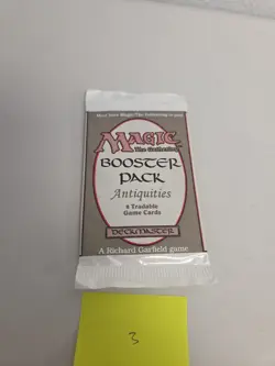 MTG - English Antiquities Booster Pack Factory Sealed #3 - Image 1