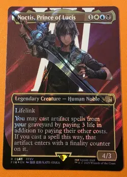 Noctis, Prince of Lucis (Borderless) (Surge Foil) Final Fantasy Foil - Image 1