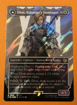 Dion, Bahamut's Dominant (Borderless) (Surge Foil) Final Fantasy Foil - Image 1