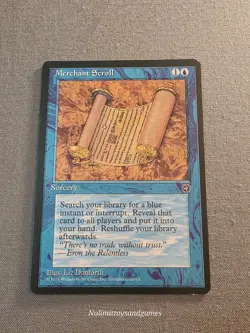MTG Homelands Merchant Scroll Common Magic The Gathering Free Shipping - Image 1